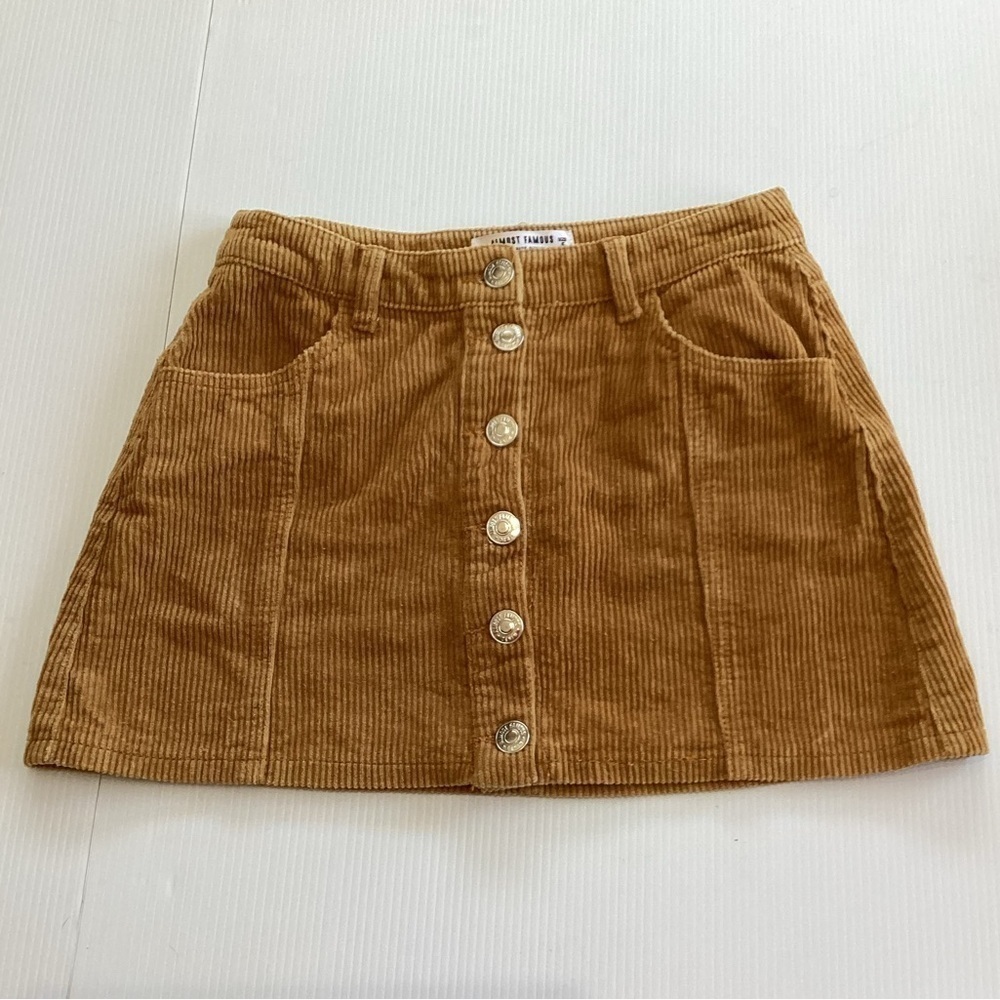 Almost Famous Corduroy Mini Skirt Size 5 High Rise